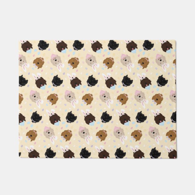 Felpudo Easter Bunny Goldendoodle Dogs (Anverso)