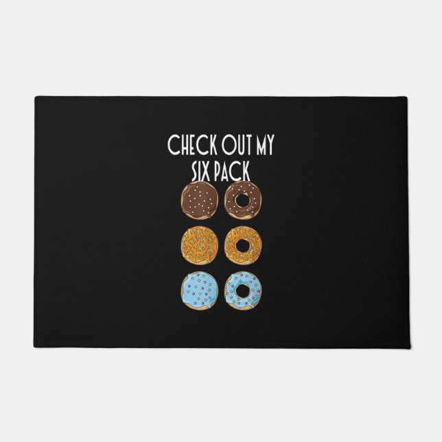 Felpudo Eche un vistazo a mi gimnasio Donut de seis paquet (Anverso)