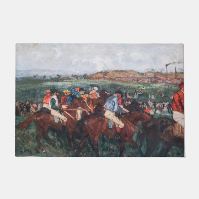 Felpudo Edgar Degas - Carrera de caballeros (Anverso)