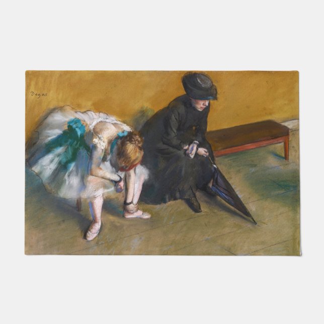 Felpudo Edgar Degas - Esperando (Anverso)