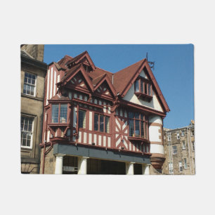 Felpudo Edificio de armazones de encino Tudor, Edimburgo,