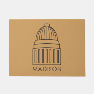 Felpudo Edificio del capitolio de Madison Wisconsin