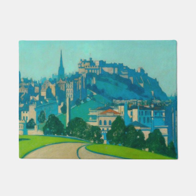 Felpudo Edimburgo, Ciudad Capital Escocesa (por George Hen (Anverso)