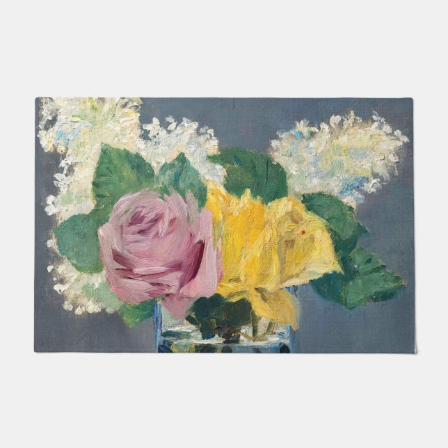 Felpudo Edouard Manet - Lilacs y Rosas (Anverso)