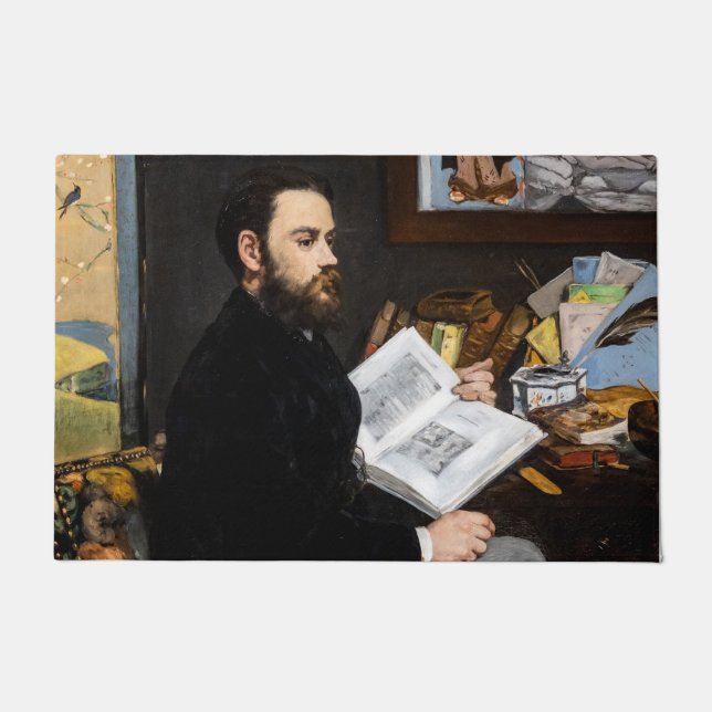 Felpudo Edouard Manet - Retrato de Emile Zola (Anverso)