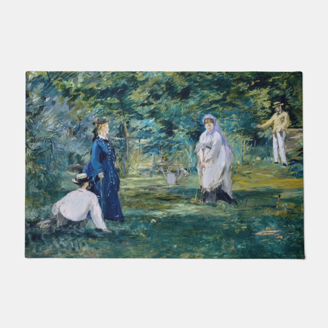 Felpudo Edouard Manet - Un juego de croquet (Anverso)