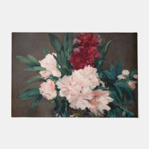 Felpudo Edouard Manet - Vase de Peonies en Pedestal pequeñ