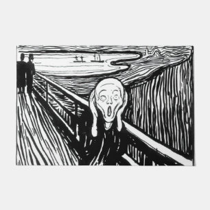 Felpudo Edvard Munch - La litografía de la crema