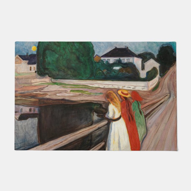 Felpudo Edvard Munch - Los Chicas en el puente (Anverso)