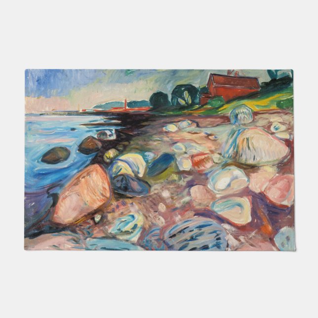 Felpudo Edvard Munch - Shore with Red House (Anverso)