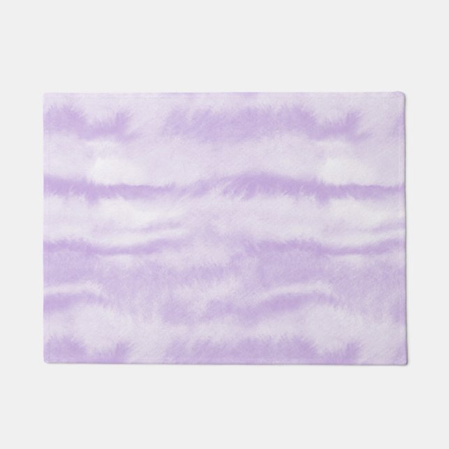 Felpudo Efecto acuarela Tie-Dye lavanda pastel (Anverso)