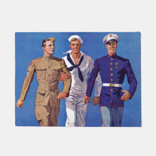 Felpudo Ejército, marina y marina