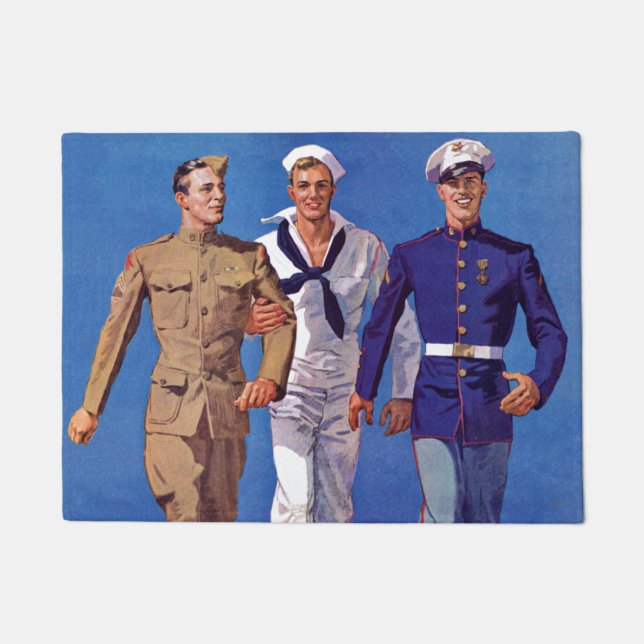 Felpudo Ejército, marina y marina (Anverso)