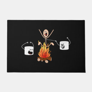 Felpudo El acampar divertido