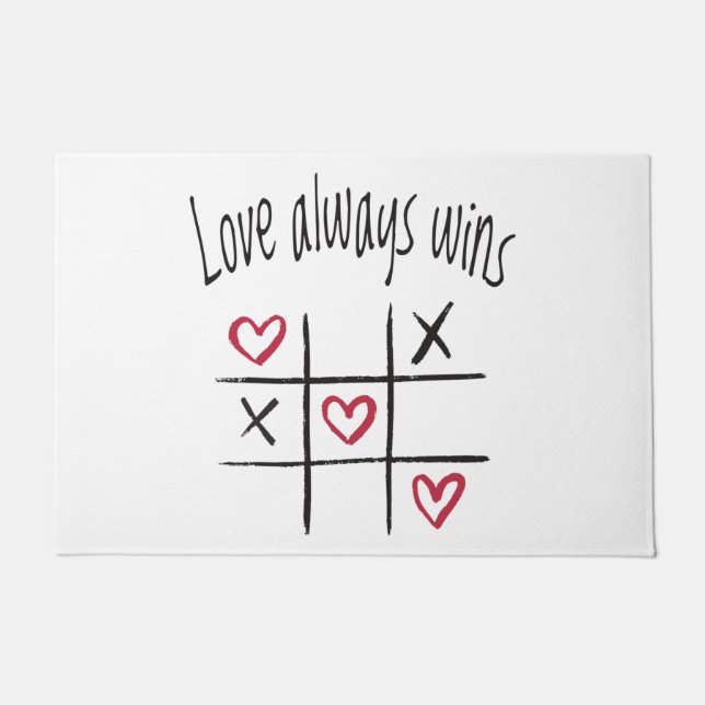 Felpudo El amor siempre gana (Anverso)