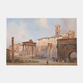 Felpudo El antiguo Foro Romano (de Ippolito Caffi)