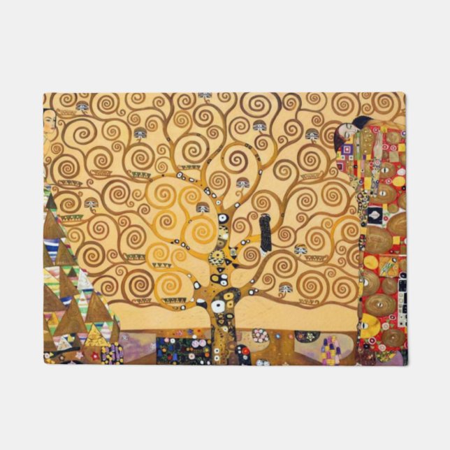 Felpudo El Árbol De La Vida Gustav Klimt (Anverso)