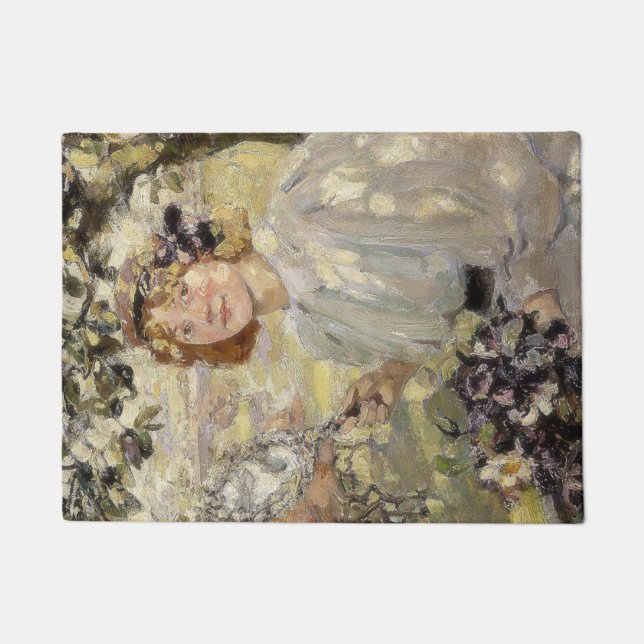 Felpudo El árbol de manzanas (por Bessie MacNicol) (Anverso)