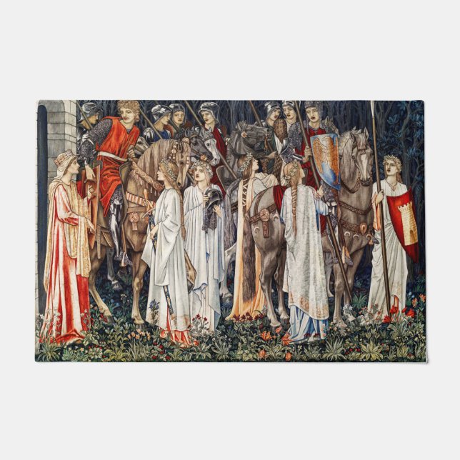 Felpudo El armamento y la partida de los caballeros (Anverso)