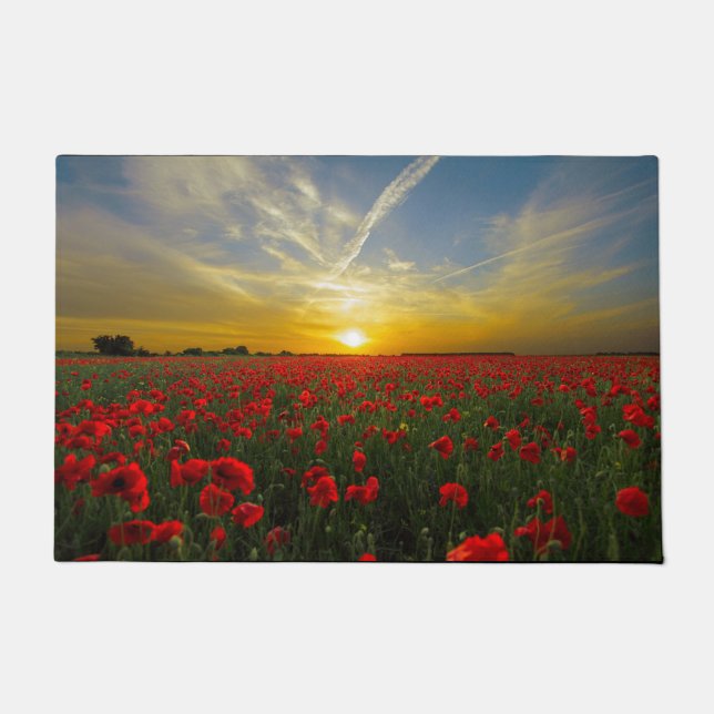 Felpudo El atardecer rojo (Anverso)