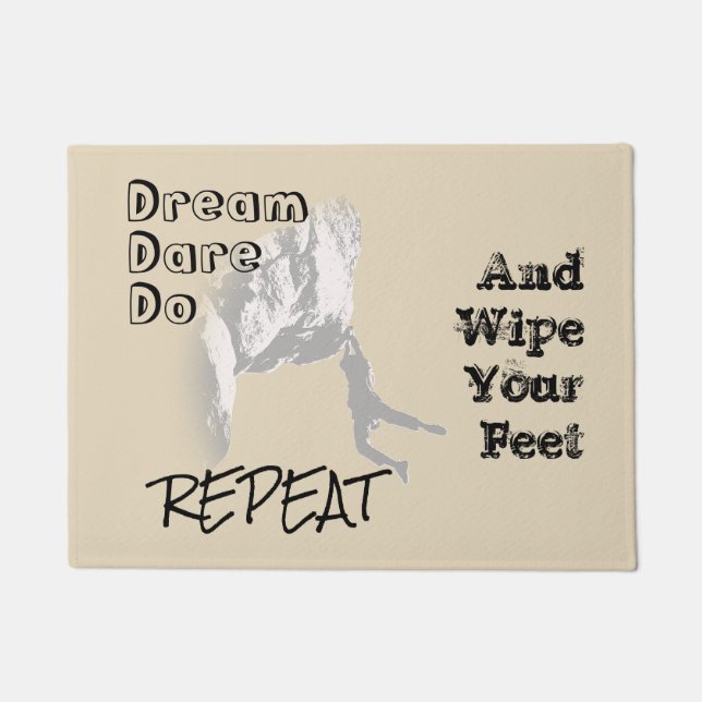 Felpudo El atrevimiento ideal repite (Anverso)