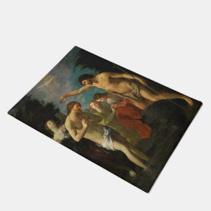 Felpudo "El bautismo alfombrilla de auto del arte de