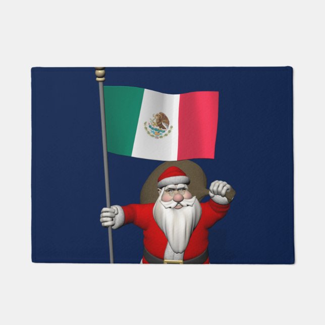 Felpudo El buen Papá Noel visitando México (Anverso)