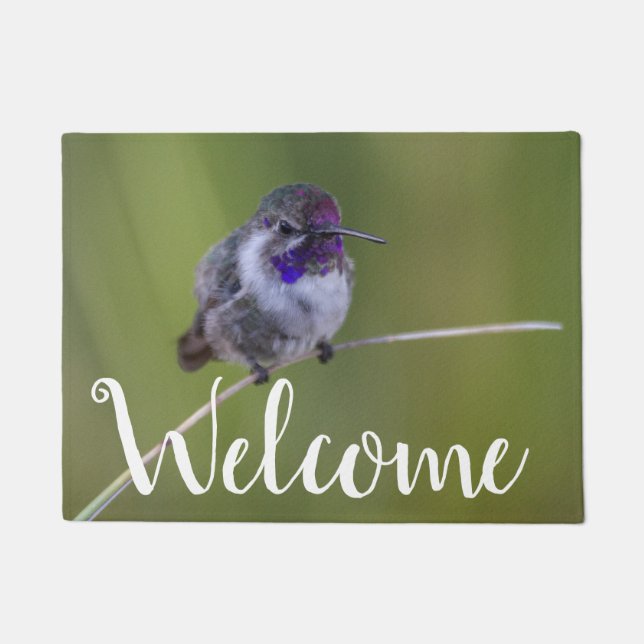 Felpudo El colibrí de agosto a la luz (Anverso)