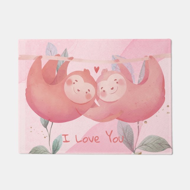 Felpudo El día de San Valentín de corte (Anverso)