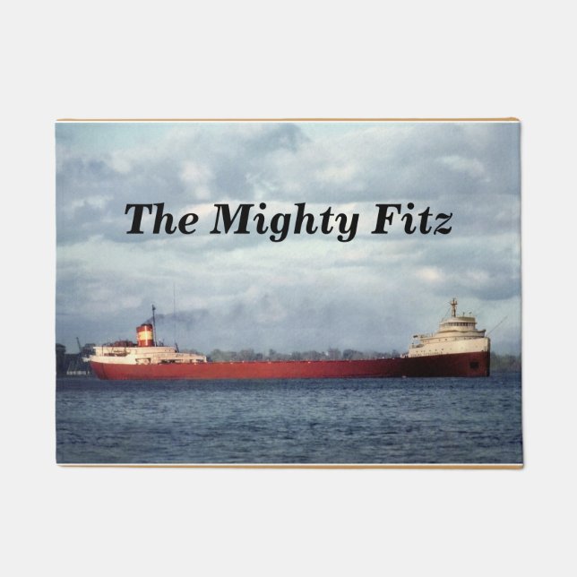 Felpudo El Edmund Fitzgerald Fitz poderoso a modificar (Anverso)