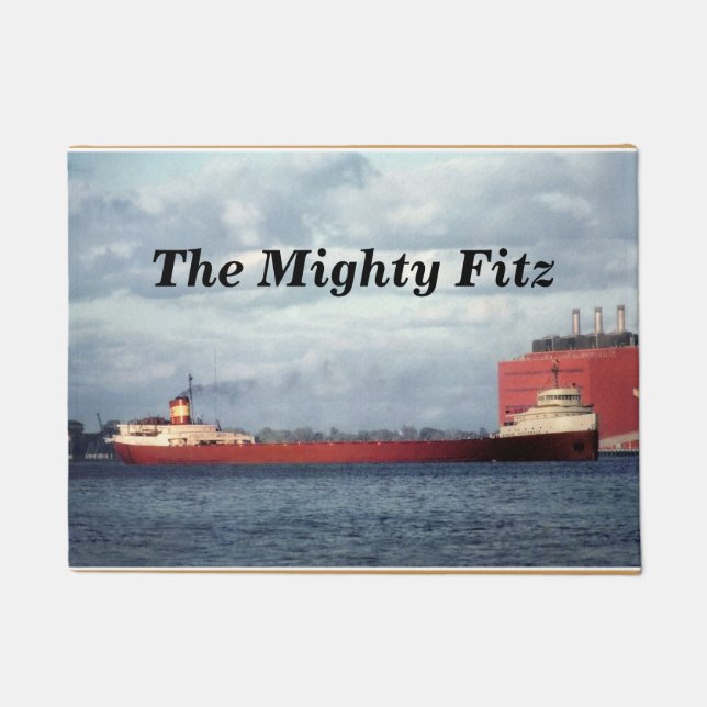 Felpudo El Edmund Fitzgerald Fitz poderoso a modificar (Anverso)
