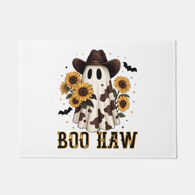 Felpudo El fantasma Boo Haw, fantasma de la vaca occidenta (Anverso)