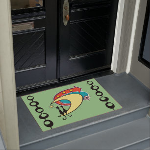 Felpudo El gato moderno de Guay Boomerang Moon Doormat