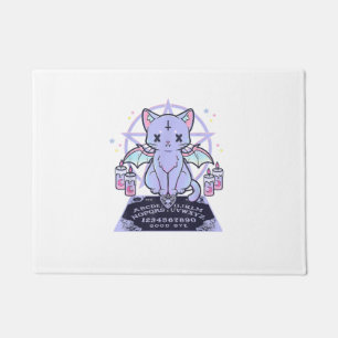Felpudo El Gótico Kawaii Pastel, lindo y aterrador gato Ou