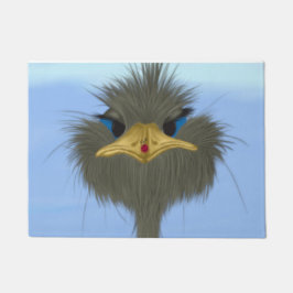 Felpudo El Gracioso George Del Ostrich Y La Cuta Ladybug