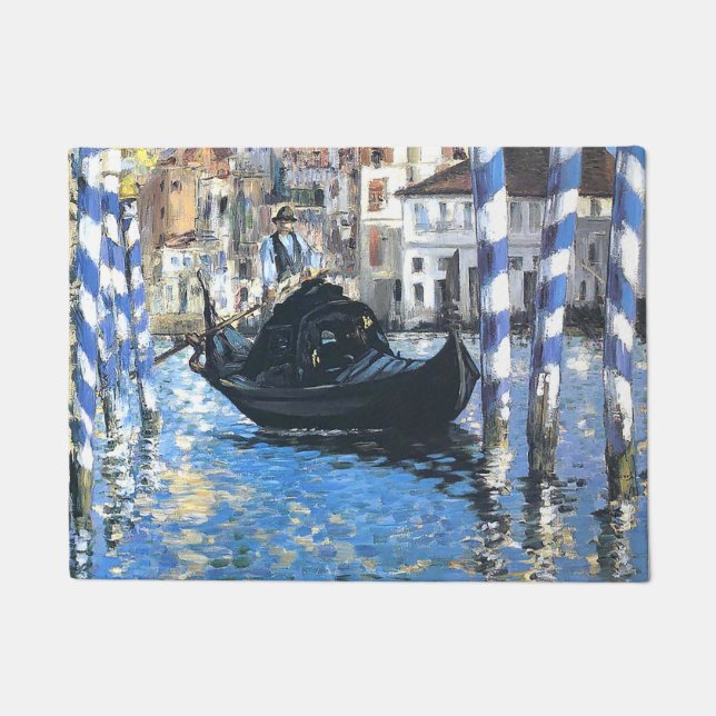 Felpudo El gran canal de Venecia Edouard Manet (Anverso)