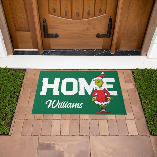 Felpudo El Grinch Clásico | Santa Claus (Exterior)