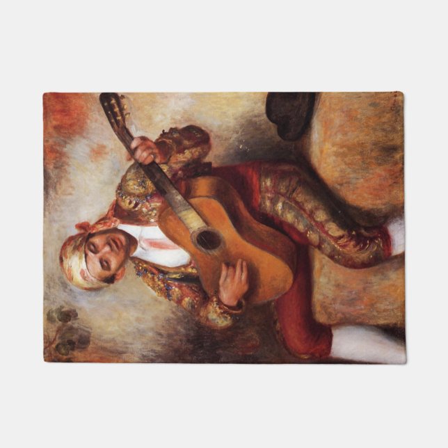 Felpudo El Guitarista Español (por Pierre-August Renoir) (Anverso)