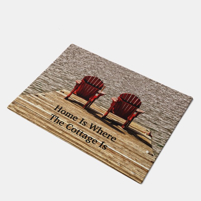 Felpudo El hogar es donde está la cabaña (Angular)