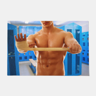 Felpudo El hombre muscular de SlipperyJoe sin camisa empac