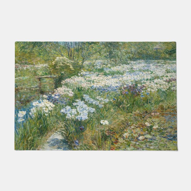 Felpudo El jardín acuático (por Childe Hassam) (Anverso)
