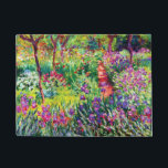 Felpudo El jardín Iris de Giverny, por Claude Monet<br><div class="desc">Visita mi tienda para un diseño más interesante y más elección de color => zazzle.com/iwheels*</div>