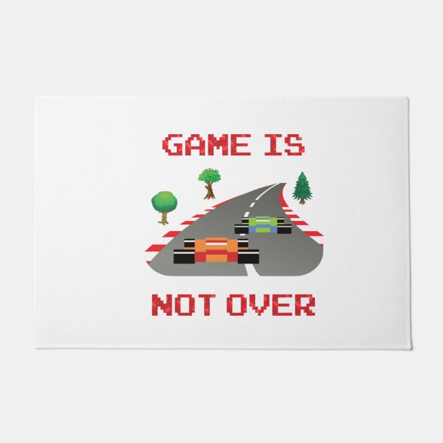 Felpudo El juego no termina con el videojuego Pixelado (Anverso)