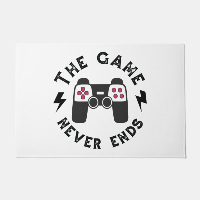 Felpudo El juego nunca termina (Anverso)