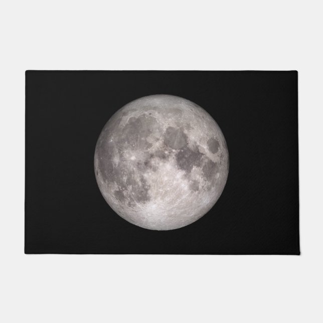 Felpudo El lado cercano de la luna (paisaje lunar) (Anverso)