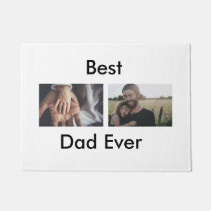 Felpudo el mejor papá, el feliz día del padre, agrega tu f