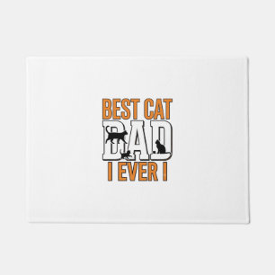 Felpudo El Mejor Papá Gato De Todos Los Tiempos Diseño De