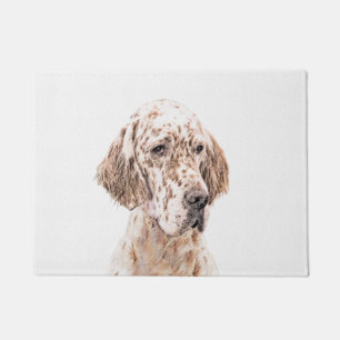 Felpudo El Naranja inglés Belton pintando arte de perro