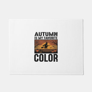Felpudo El Otoño Es Mi Color Favorito Diseño De Bruja De H