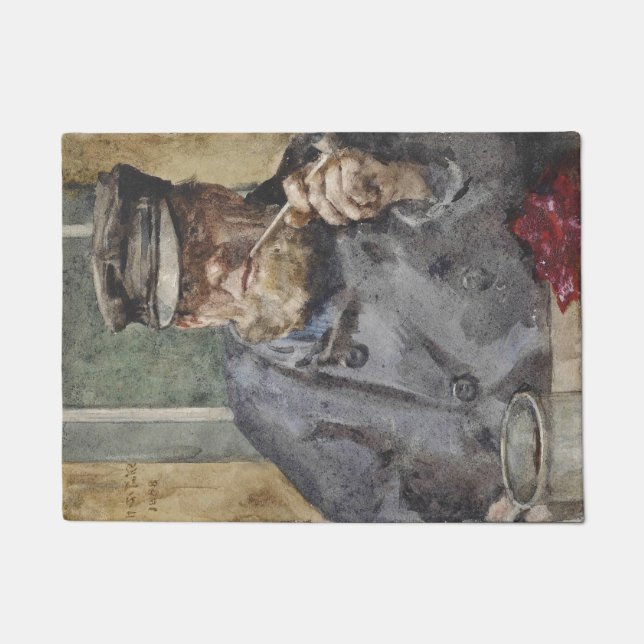 Felpudo El perro del mar viejo, marinero (por Henry Scott  (Anverso)